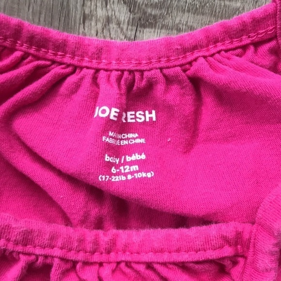 4 for $25  pink Joe fresh SHINE jumper 6-12 - Picture 4 of 4